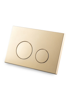 Клавиша АНИ Пласт для системы скрытой установки унитаза золото матовое, клавиша золото матовое WP1355