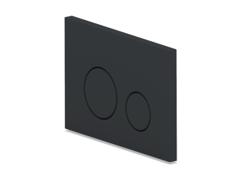 Клавиша смыва АНИ Пласт WP1333 для инсталляции матовая черная круглая (старый артикул WP1330)