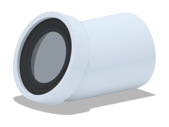 Труба фановая АНИ Пласт W2220 110 мм 22,5 градуса