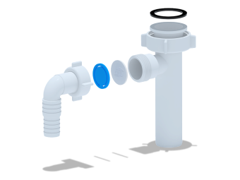 Отвод для стиральной машины АНИ Пласт M120 1 1/2 дюйма х 32 мм