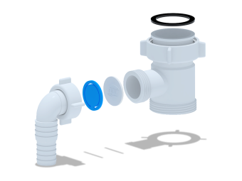 Отвод для стиральной машины АНИ Пласт M110 1 1/2х1 1/2 дюйма