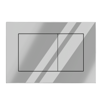 Клавиша АНИ пласт для системы скрытой установки унитаза прям. квадрат хром глянцевый WPG1711G