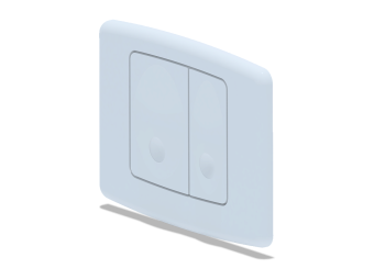 Клавиша смыва АНИ Пласт WP1100 для системы скрытой установки унитаза белая глянцевая прямоугольная