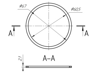 Прокладка АНИ Пласт M090 1 1/2 дюйма 40 мм