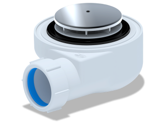 Сифон для душевого поддона АНИ Пласт E450C 1 1/2 дюйма 50 мм хром