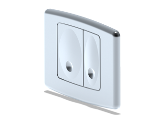 Клавиша смыва АНИ Пласт WP1120 для системы скрытой установки унитаза матовый хром прямоугольная