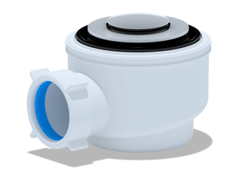 Сифон для душевого поддона АНИ Пласт E410CLS 1 1/2 дюйма 50 мм хром клик-клак с сеткой