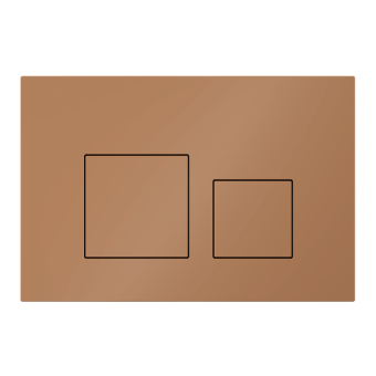 Клавиша смыва для скрытой инсталляции унитаза, АНИ Пласт, квадратная, медь матовая, WP1688