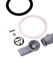 Cифон для мойки АНИ Пласт F серия F5345S 3 1/2 дюйма 40 мм смещенный с гибким переливом и отводом для стиральной машины