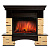 Портал Firelight Pietra Nuovo 25 камень сланец натуральный, шпон темный дуб