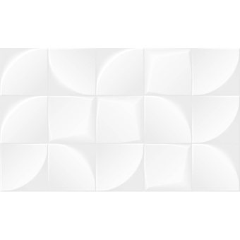Плитка настенная Nature white белый 02 30х50 (1,2м2/68,4м2/57уп) (рельеф) (глянцевая)