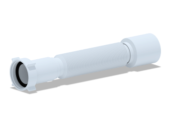 Гибкая труба АНИ Пласт K105 с гайкой 1 1/2 дюйма 50х320-730 мм
