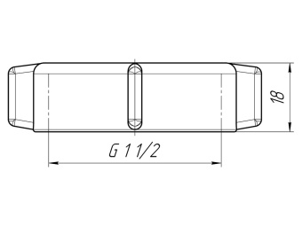Гайка накидная АНИ Пласт M440 для сифона 1 1/2 дюйма 40 мм