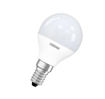 Лампа светодиодная Е14 шар  6.5Вт 4000К OSRAM