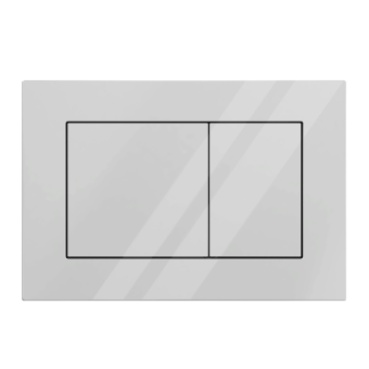 Клавиша АНИ пласт для системы скрытой установки унитаза прям. квадрат белая глянцевая WPG1700G