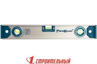 Уровень алюминиевый скелетный, 2 глазка+1 поворотный на 360, магн. лента, линейка, 400мм, (шт.)