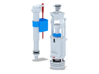 Набор с нижней подводкой АНИ Пласт WC8510C 1/2 дюйма с пластиковым штуцером кнопка хром