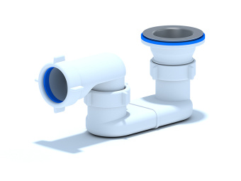 Сифон для душевого поддона АНИ Пласт E010 1 1/2 дюйма 40 мм плоский