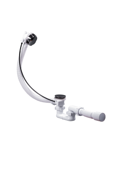 Перелив полуавтомат с плоским сифоном АНИ Пласт EM701 580 мм с гибкой трубой 40х50 мм