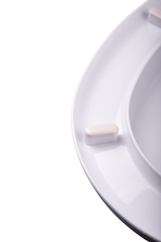 Сиденье для унитаза АНИ Пласт WS0100 из полипропилена с пластиковым креплением