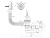 Сифон для ванны АНИ Пласт E250 1 1/2 дюйма регулируемый с переливом