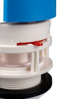 Арматура сливная АНИ Пласт WC7050C с двойной хромированной кнопкой