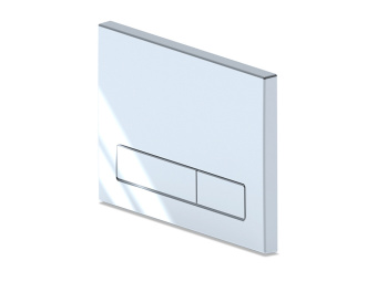 Клавиша смыва АНИ Пласт для инсталляции, плоская кнопка, хром глянец, WPG1511G