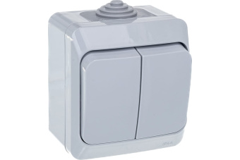 Выключатель 2-кл. ОП Этюд 10А IP44 10AX сер. SE BA10-042C