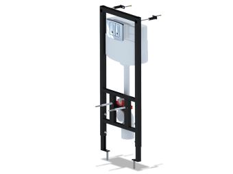 Инсталляция для унитаза 50 см АНИ Пласт WCP1111 1350х522х225 мм с овальной клавишей хром глянец