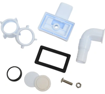 Сифон для мойки АНИ Пласт Грот A1042SPDIY 3 1/2 дюйма 40 мм с круглым и прямоугольным переливом и отводом для стиральной машины