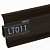 Плинтус напольный ПВХ Line Plast LT011 Темный Клен 2500х58х22 мм