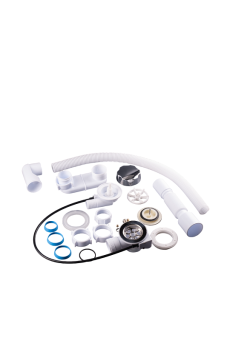 Перелив полуавтомат с плоским сифоном АНИ Пласт EM701 580 мм с гибкой трубой 40х50 мм