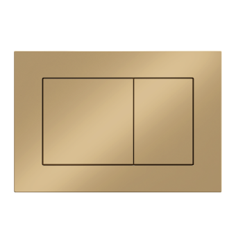 Клавиша АНИ пласт для системы скрытой установки унитаза прям. квадрат золото матовое WP1755