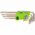 Набор ключей имбусовых Tamper-Torx, 9 шт: TT10-ТT50, 45x, закаленные, 