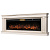 Каминокомплект: Очаг Royal Thermo Aurora RTFP/P-AR60LS, портал Olympia 60 сл. кость с зол. патиной