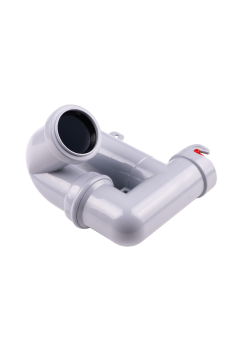 Cифон для мойки АНИ Пласт F серия F5320 1 1/2 дюйма 40 мм смещенный с отводом для стиральной машины без выпуска