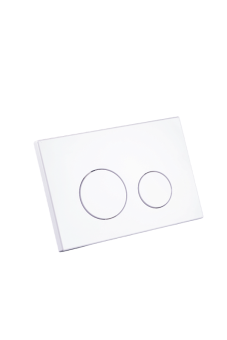 Клавиша смыва АНИ Пласт WPG1300G для инсталляции белая глянцевая круглая (старый артикул WP1300)