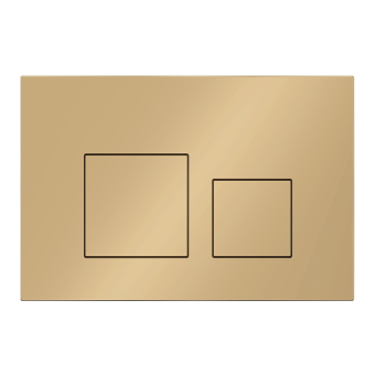 Клавиша смыва для скрытой инсталляции унитаза, АНИ Пласт, квадратная, золото матовое, WP1655