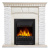Портал Firelight Porto Classic камень белый, шпон беленый дуб