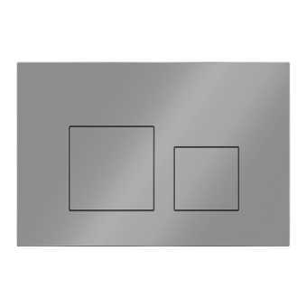 Клавиша смыва для скрытой инсталляции унитаза, АНИ Пласт, квадратная, матовый хром, WP1611