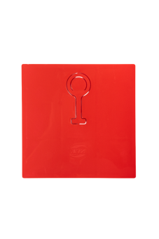 Трап горизонтальный регулируемый АНИ Пласт THA5612 выпуск 50 мм с решеткой из нержавеющей стали 150х150 мм