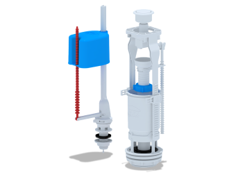 Набор с нижней подводкой АНИ Пласт WC6550 1/2 дюйма с пластиковым штуцером эконом кнопка белая