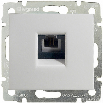 Legrand Valena Бел Розетка ТЛФ(RJ11)