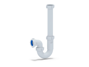 Сифон для раковины АНИ Пласт DB1020 1 1/4 дюйма 32 мм прямоточный без выпуска