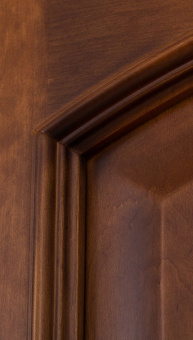 Дверь межкомнатная Соло Кристалл закаленное светлый мед остекленная