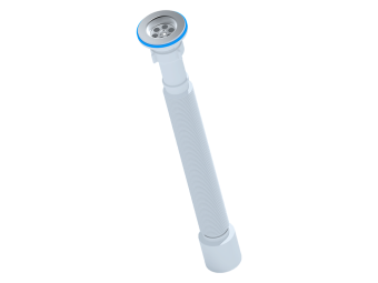 Сифон для мойки АНИ Пласт G215 1 1/4 дюйма 50 мм гофрированный 520-1350 мм