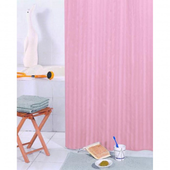 Штора для ванной розовый BIG 200*240