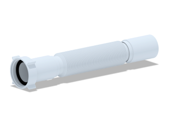Гибкая труба АНИ Пласт K104 с гайкой 1 1/2 дюйма 40х320-730 мм