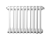 Радиатор труб. Zehnder Charleston Retrofit 3037, 12 сек.1/2 ниж.подк. RAL9016 (Кроншт.в компл)