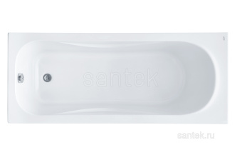 Ванна Santek Тенерифе 160х70 прямоугольная белая 1WH302357